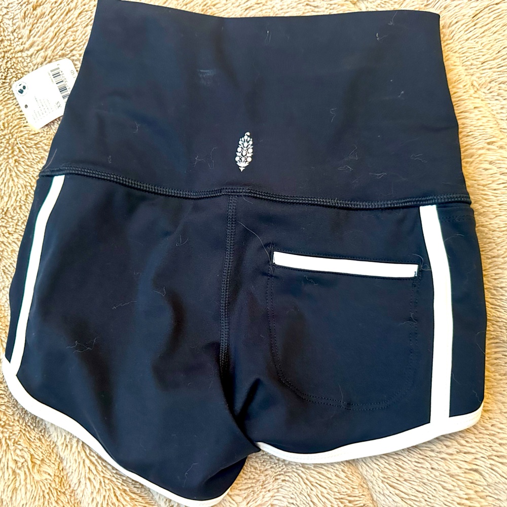 Free people movement black workout shorts , spandex, XS, NWT